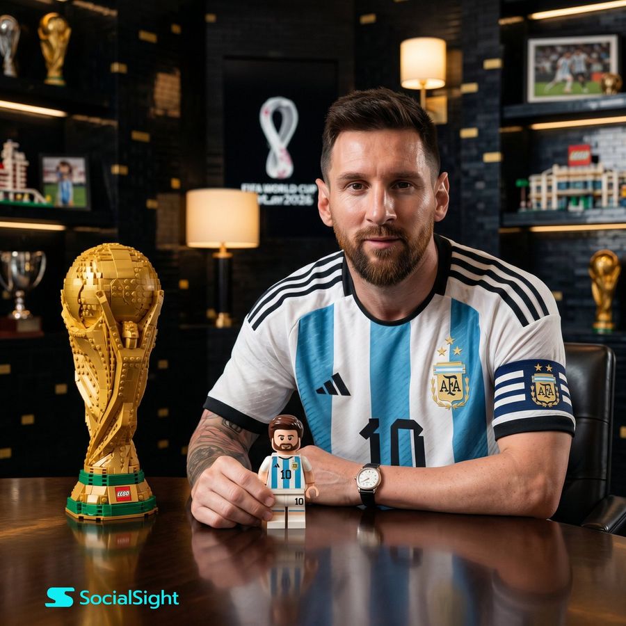 Lionel Messi Lego Portresi