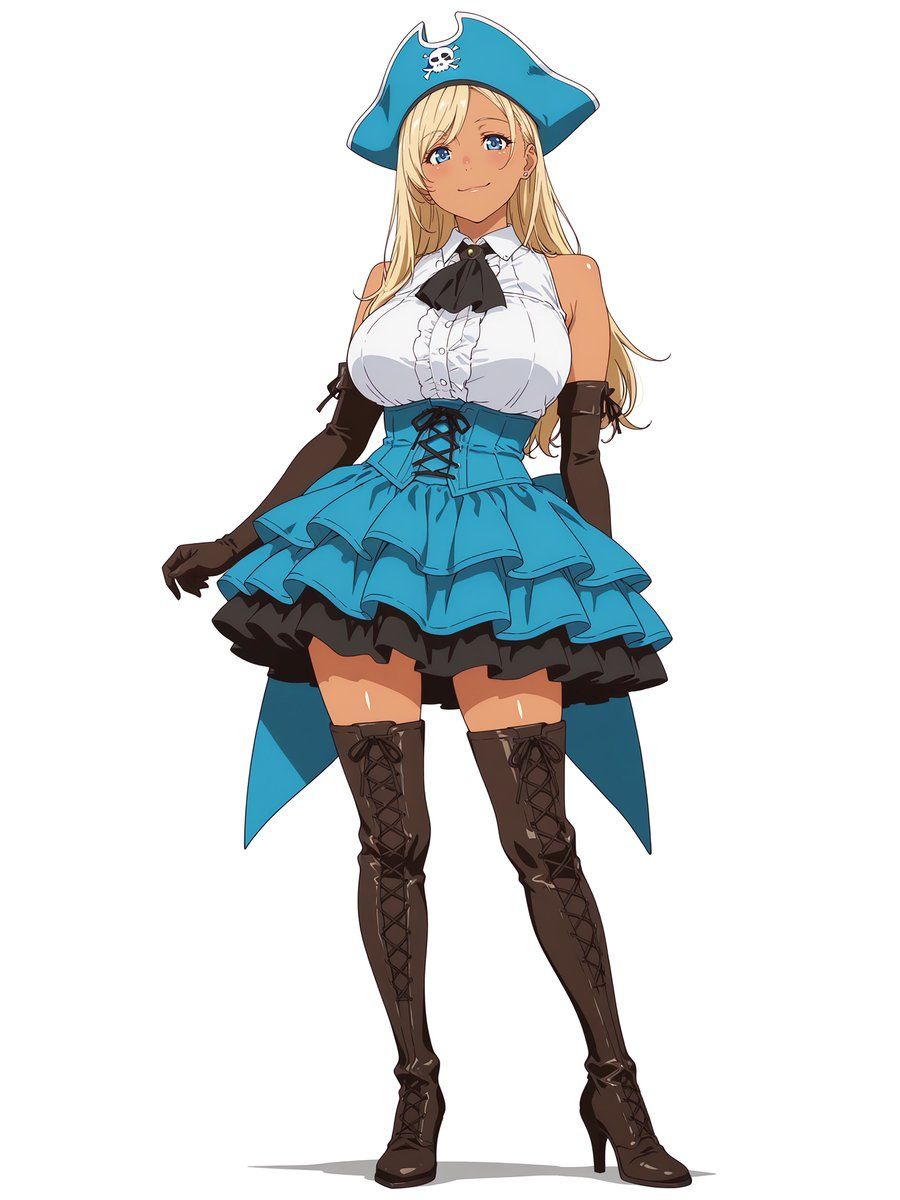 Personagem de Traje de Ídolo Pirata