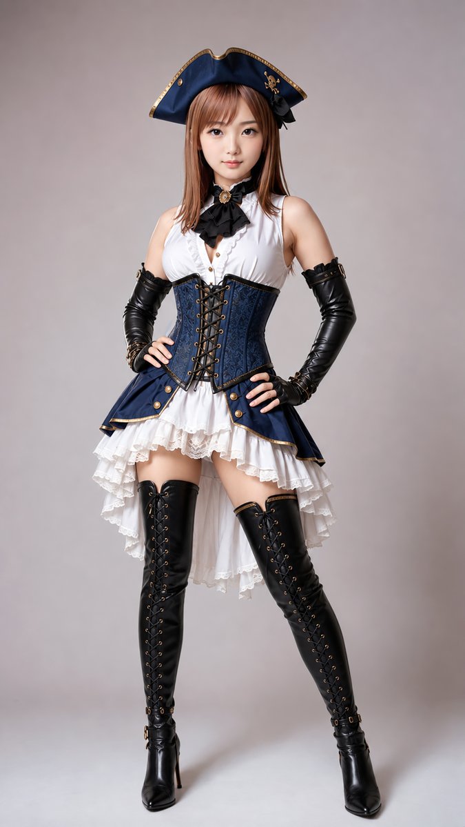 Personagem de Traje de Ídolo Pirata