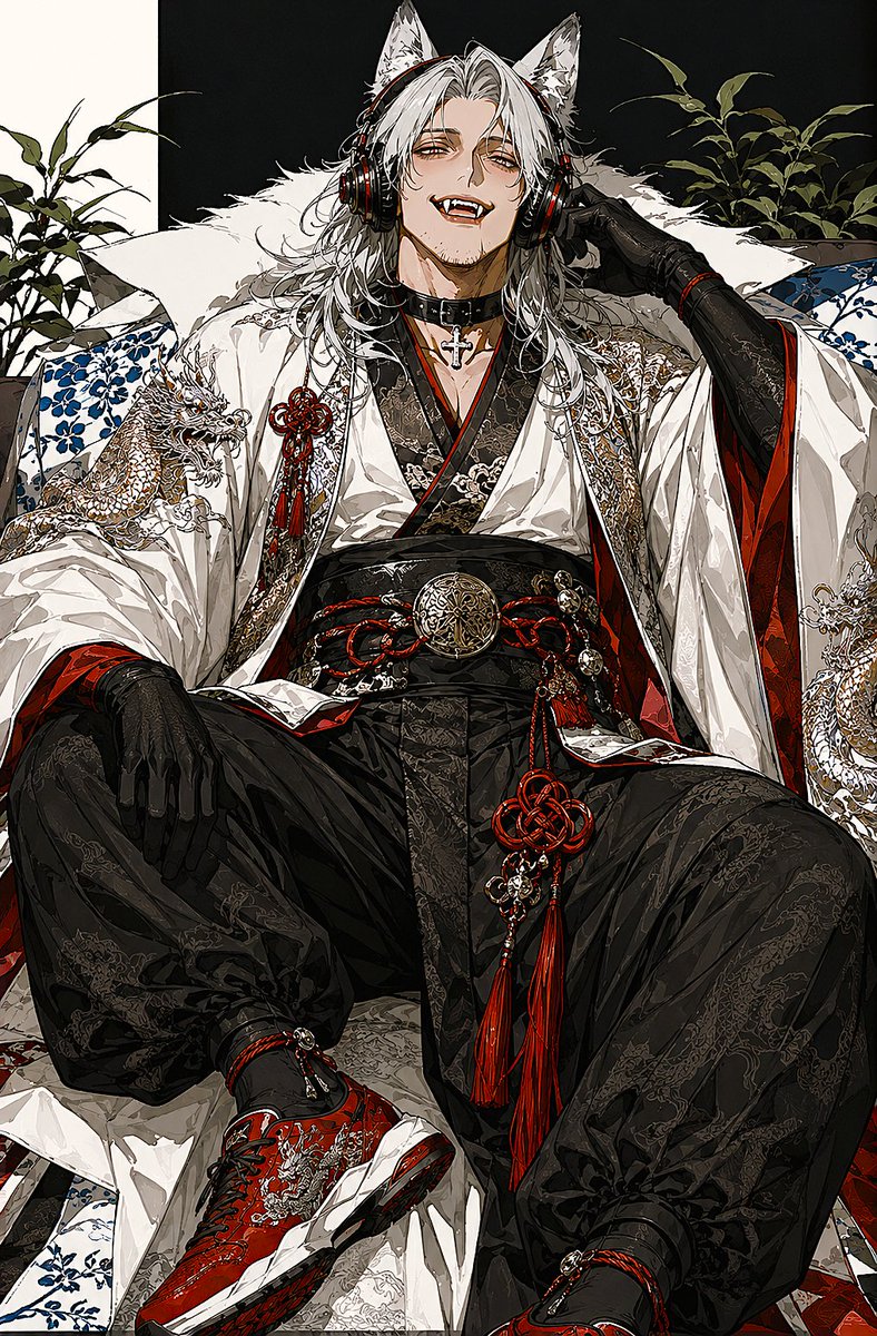 Japanese-Western Fusion Fashion Model