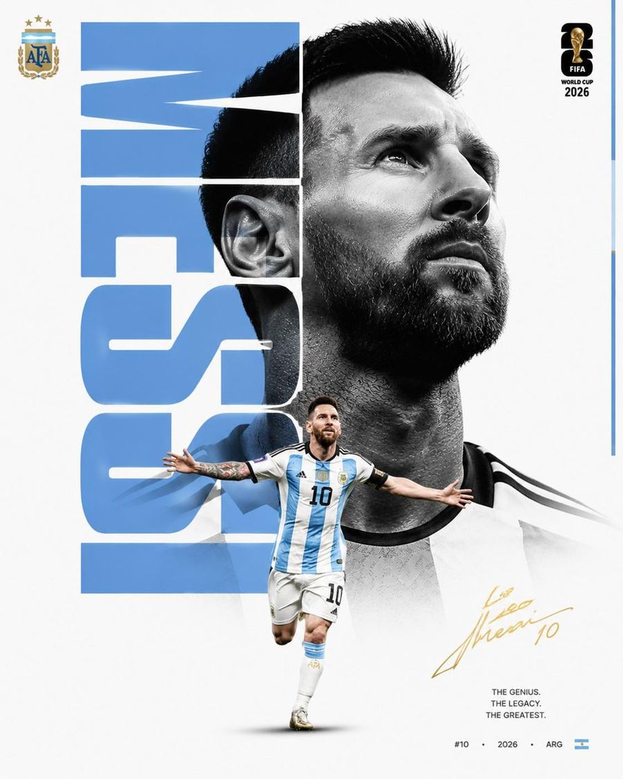 奢華 Lionel Messi 廣告海報
