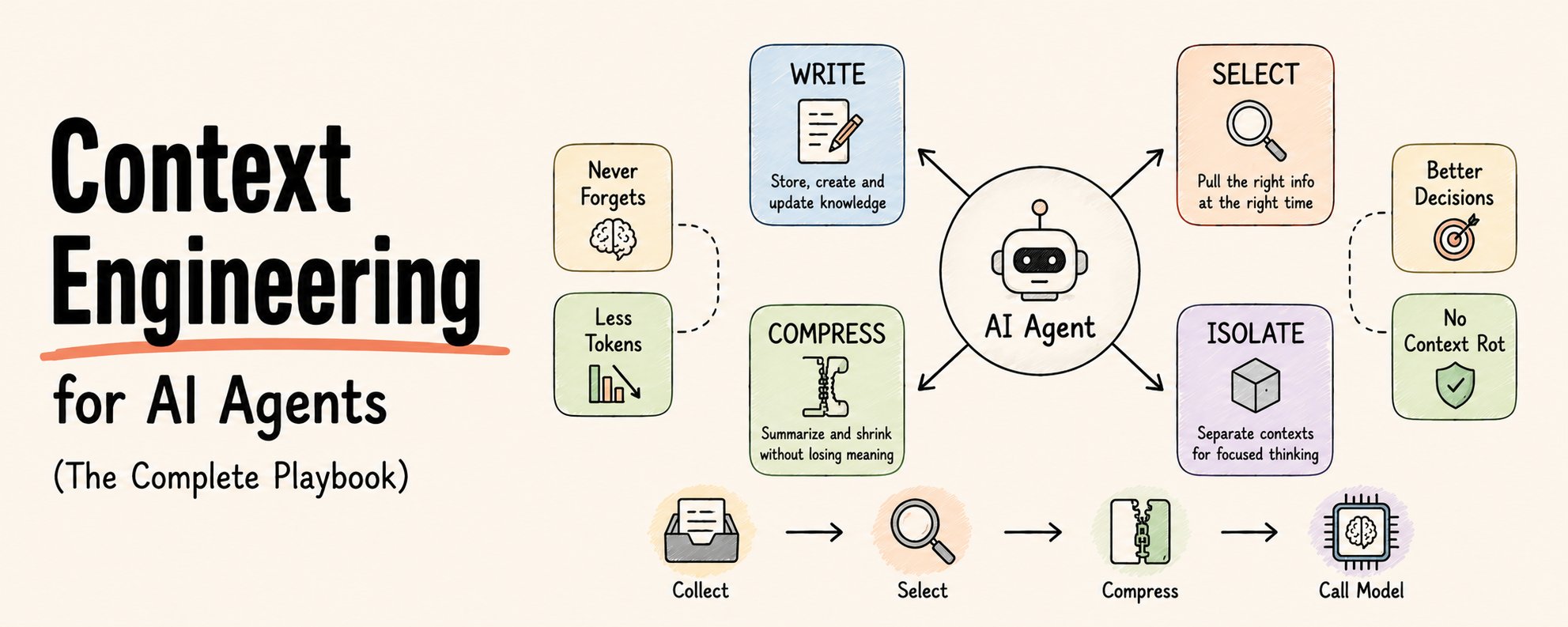Ingeniería de contexto para agentes de IA: La guía definitiva