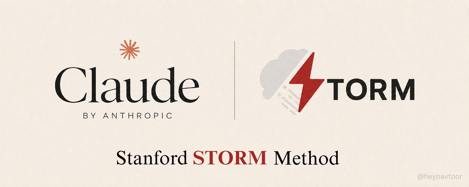 Stanford STORM メソッド：Claude を使って数分で博士レベルのリサーチを行う方法
