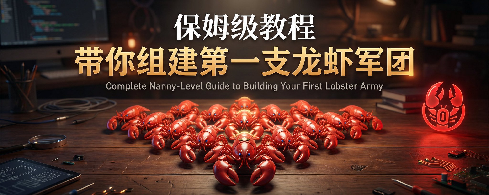 保姆级教程：构建你的第一个 AI Agent“龙虾军团”