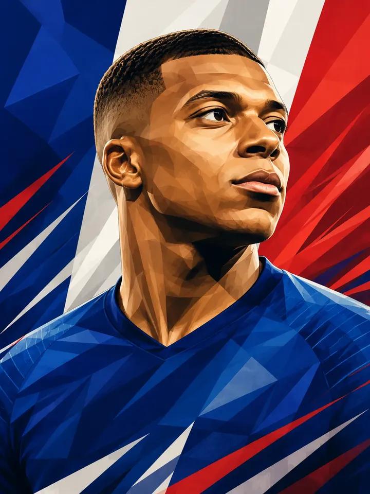 Low Poly Football Player Illustration