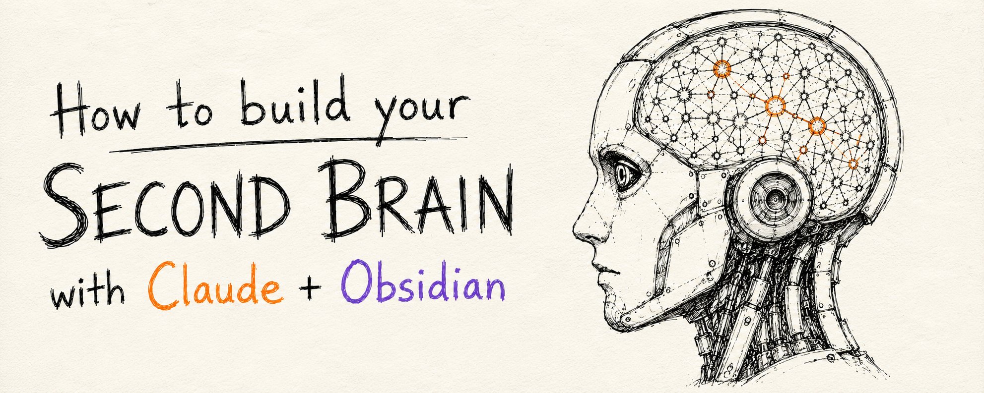 如何利用 Claude 和 Obsidian 构建一个日益智能的 AI 第二大脑（完整指南）