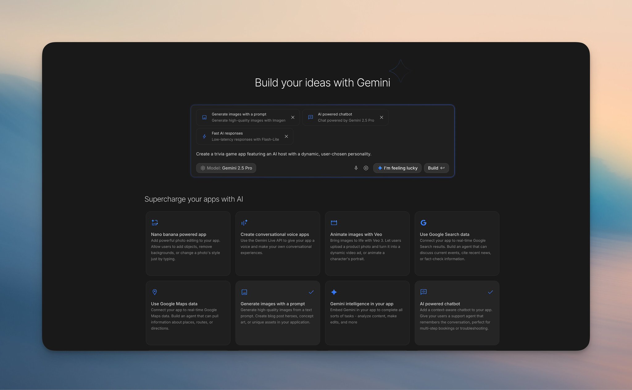 Google AI Studio - inline image