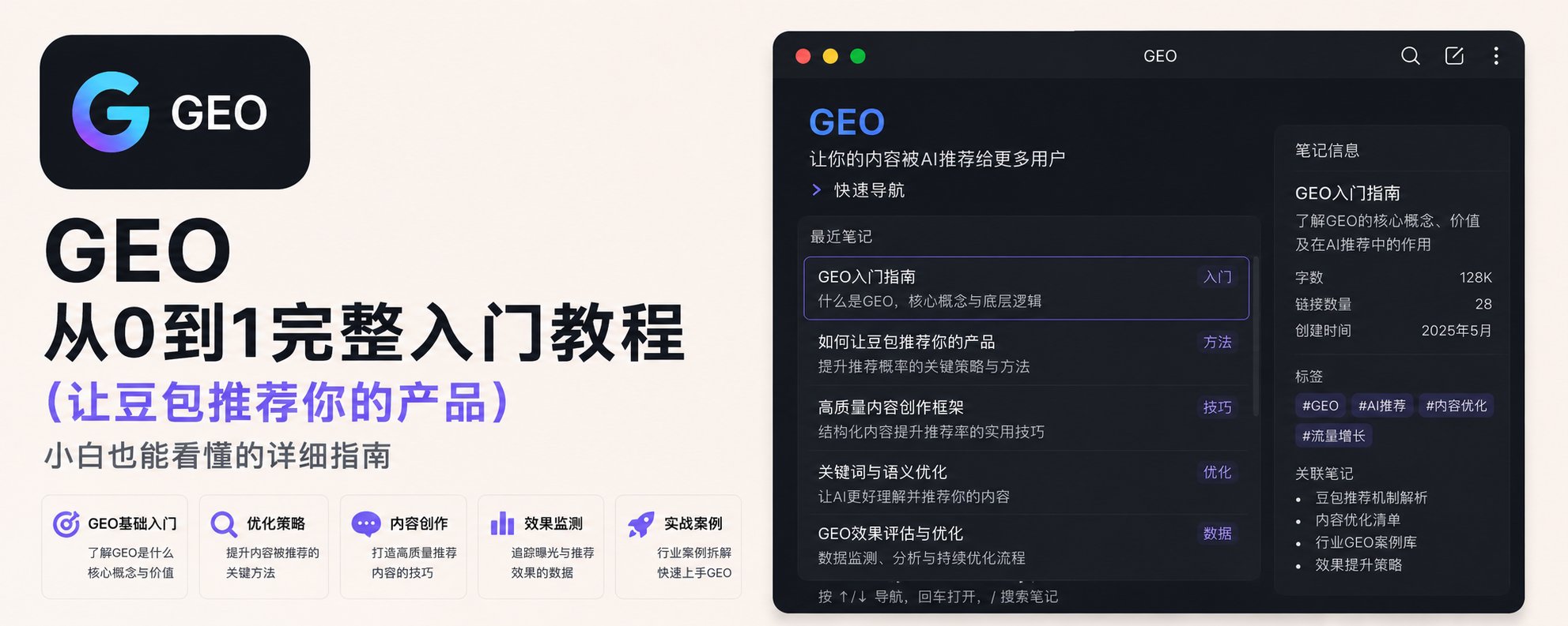 GEO 從 0 到 1 完整教學：如何讓 AI 推薦你的產品