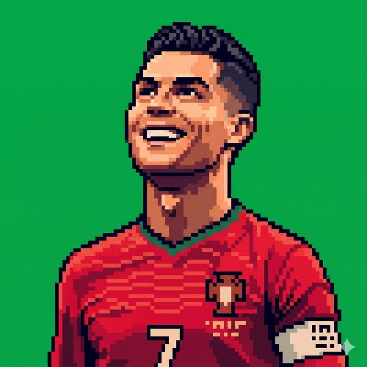 Foto de perfil estilo pixel art retro