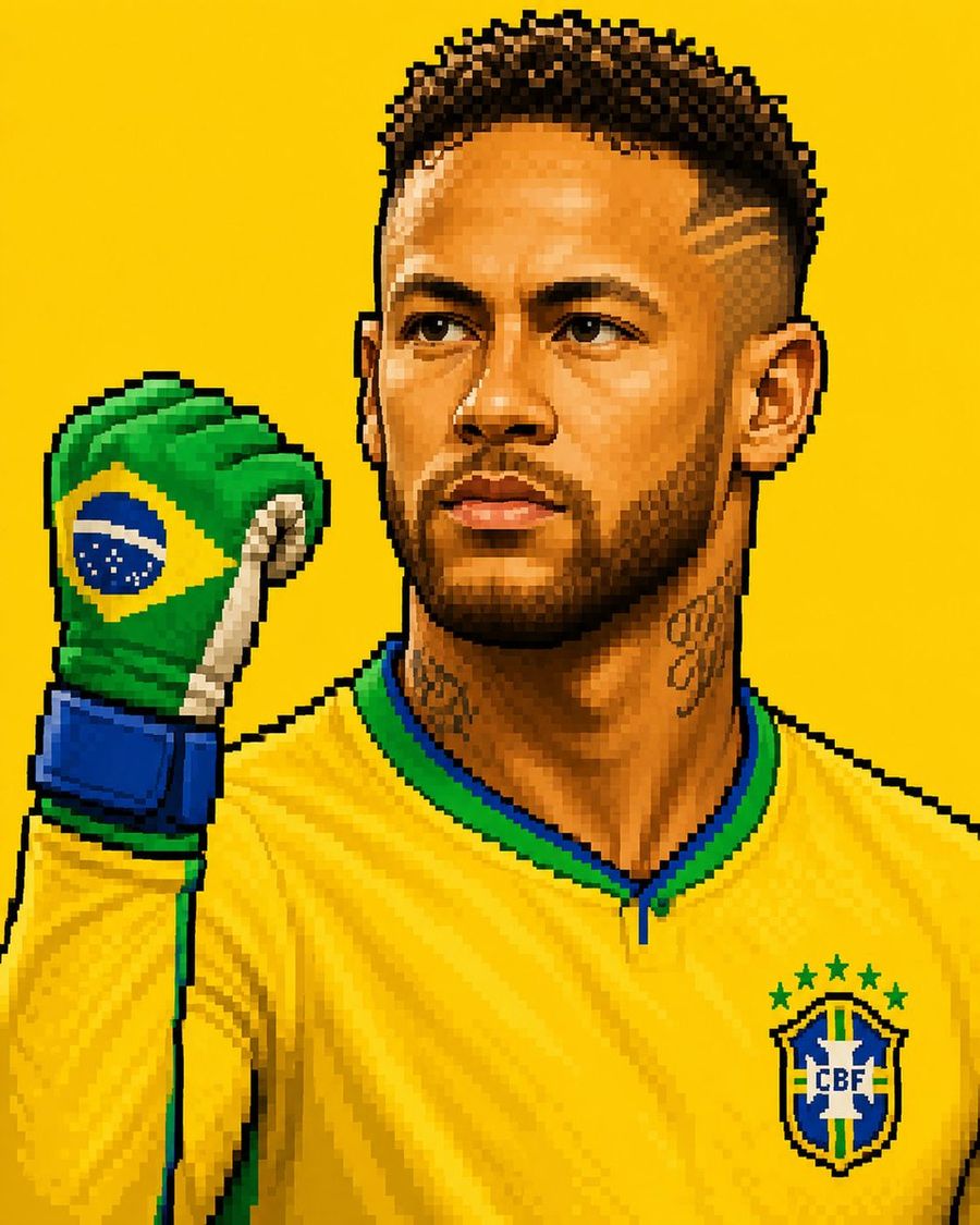 Sprite de píxeles retro de la Copa Mundial