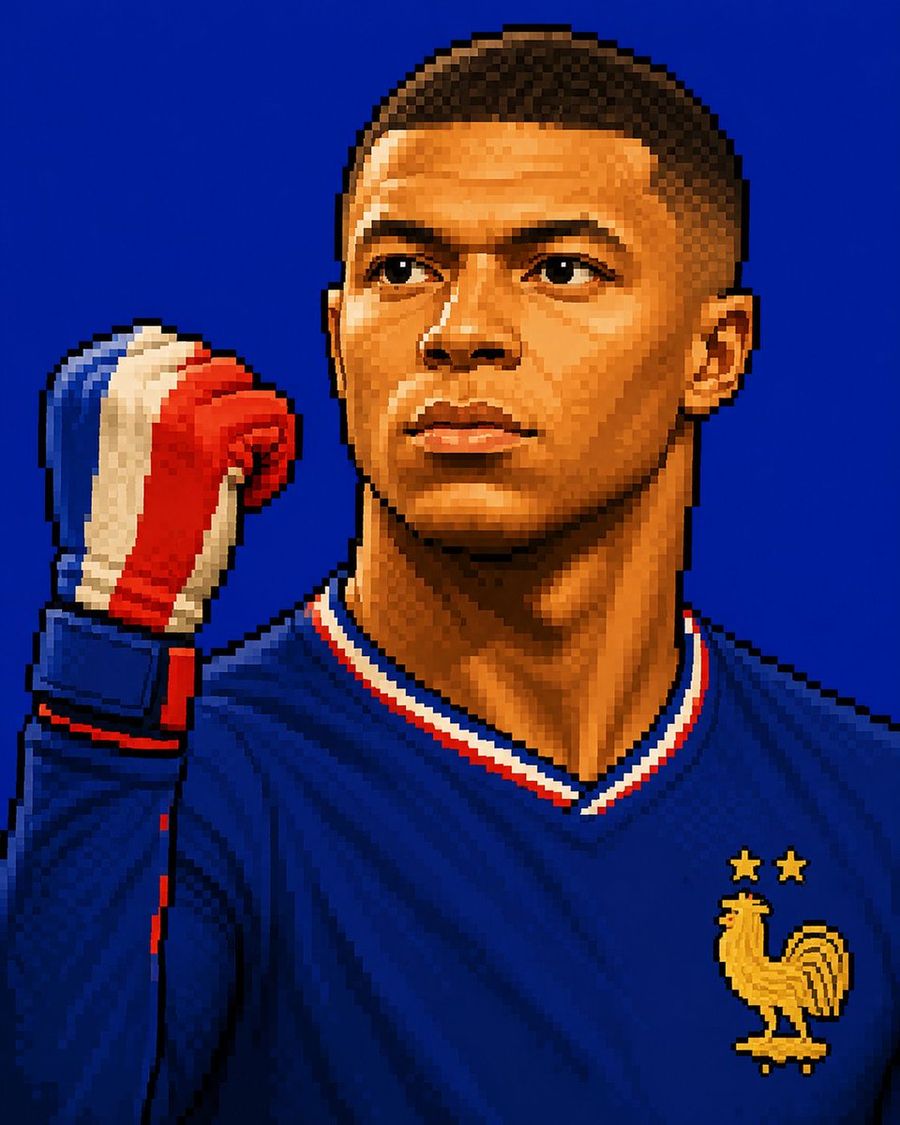 Sprite de píxeles retro de la Copa Mundial