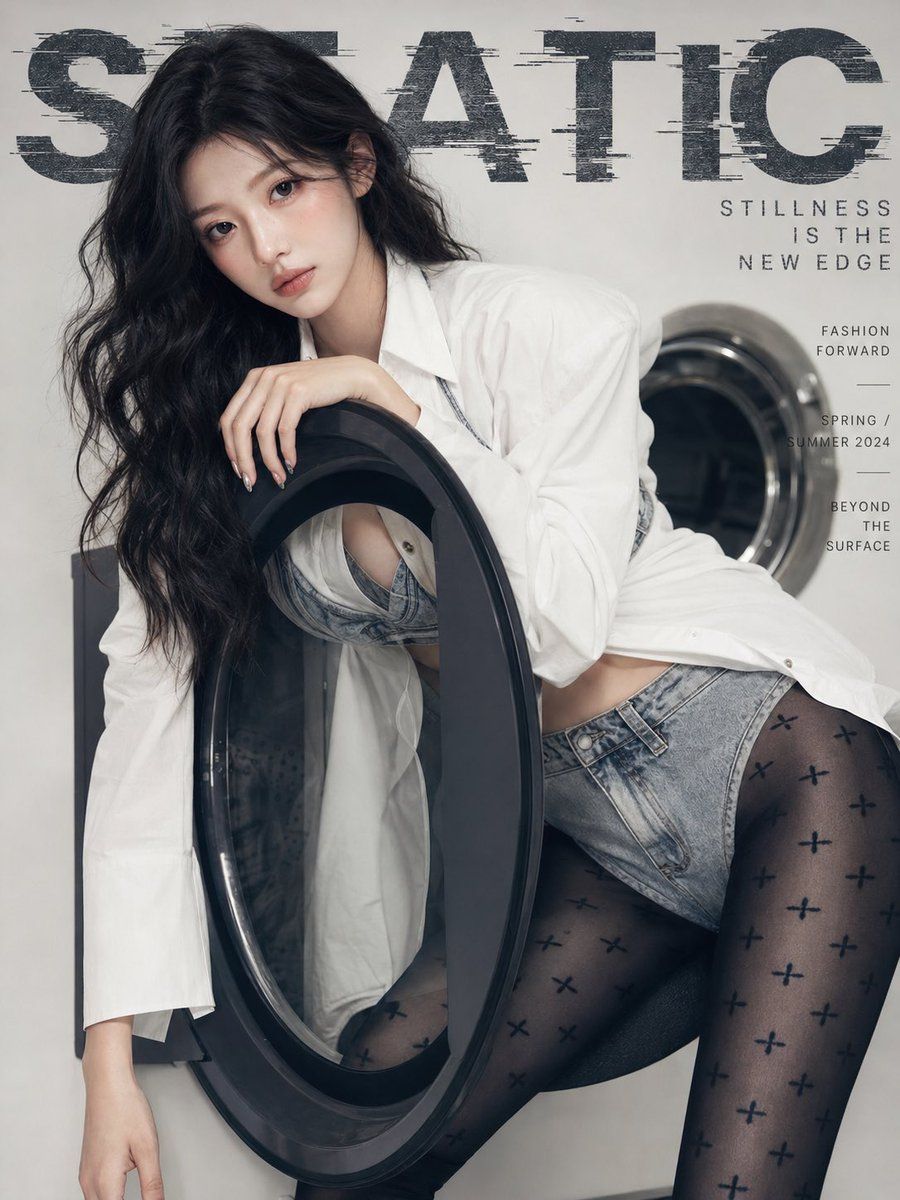 Capa de Editorial de Moda em Lavanderia