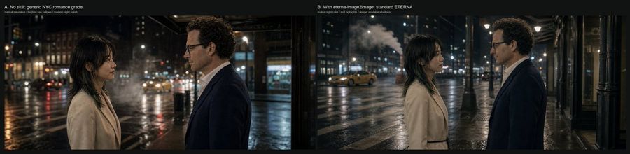 NYC-Romantik-Grading-Vergleich