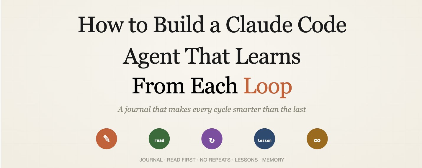 How to Build a Claude Code Agent That Learns From Each Loop (Exact Setup Inside)
