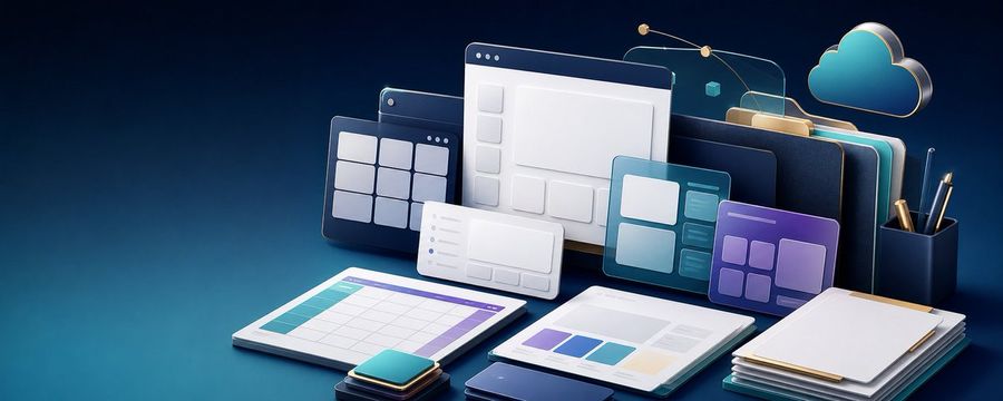 Espacio de trabajo de biblioteca de prompts de IA en 3D