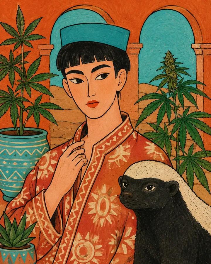 Ilustração de Moda Folk em Guache