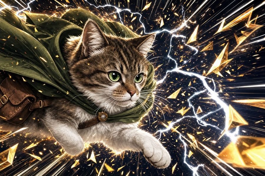 英雄猫 RPG 特写横幅