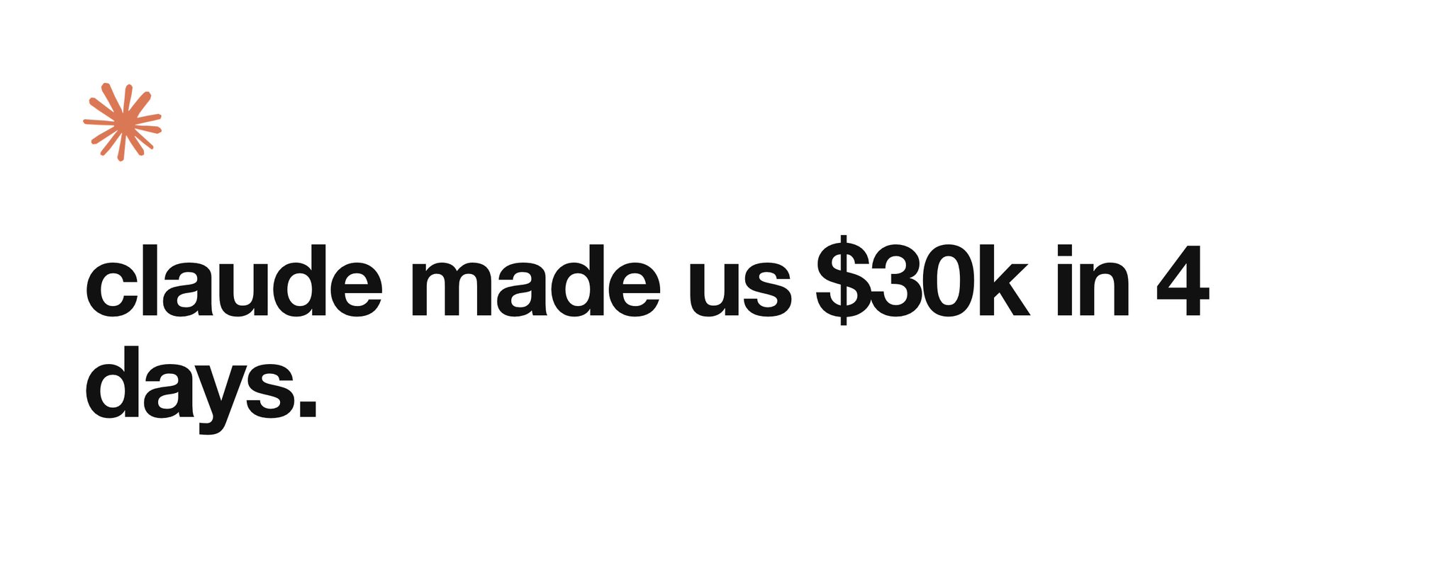Claude nos hizo ganar $30k en 4 días (Caso de estudio)
