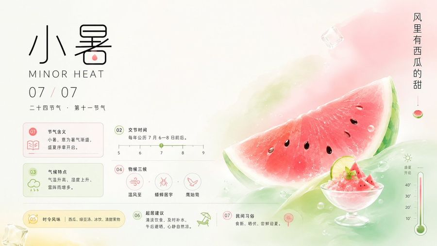 Xiaoshu Güneş Terimi İnfografik Posteri