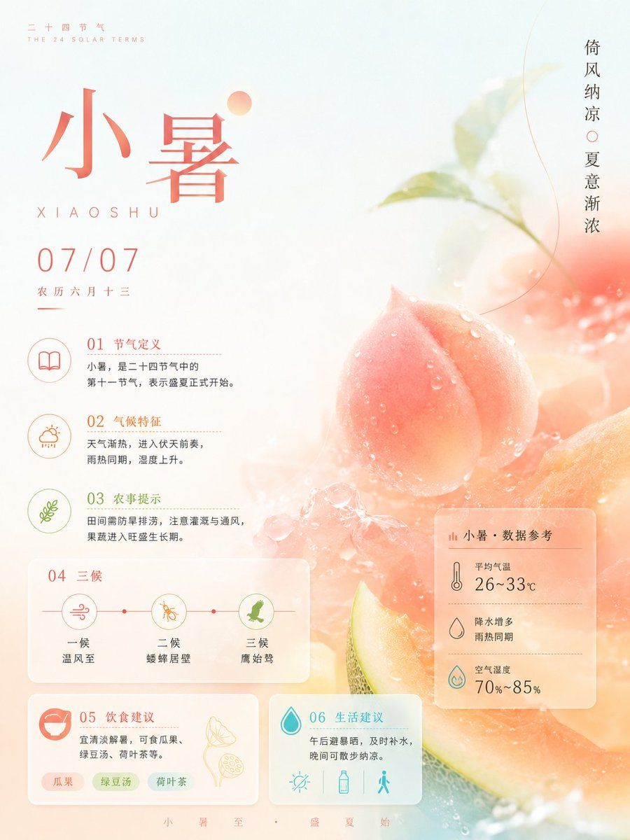 Xiaoshu Güneş Terimi İnfografik Posteri
