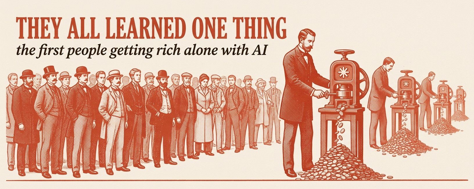 AI を活用して一人で富を築いた先駆者たちが学んだ唯一のこと