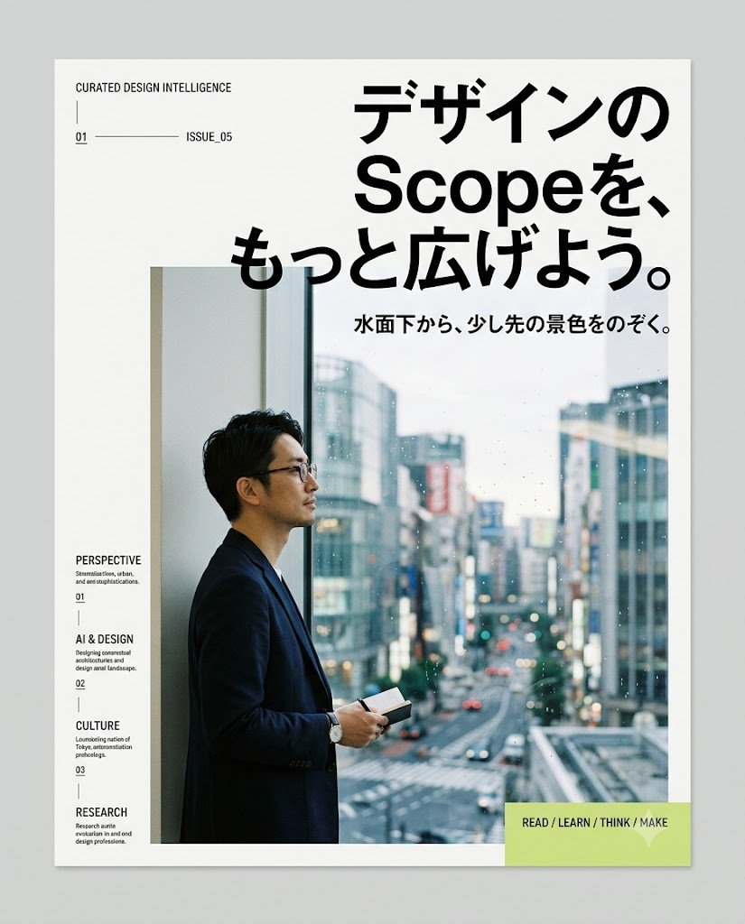 日式設計雜誌海報