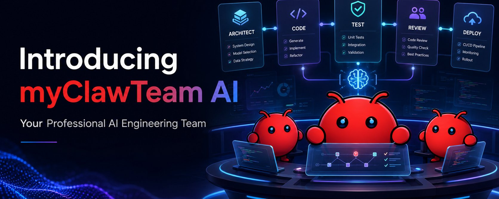 myClawTeam AI : オンデマンドで利用可能な専属テックチーム