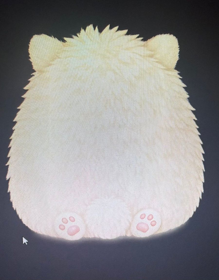 ふわふわペットの後ろ姿スプライト