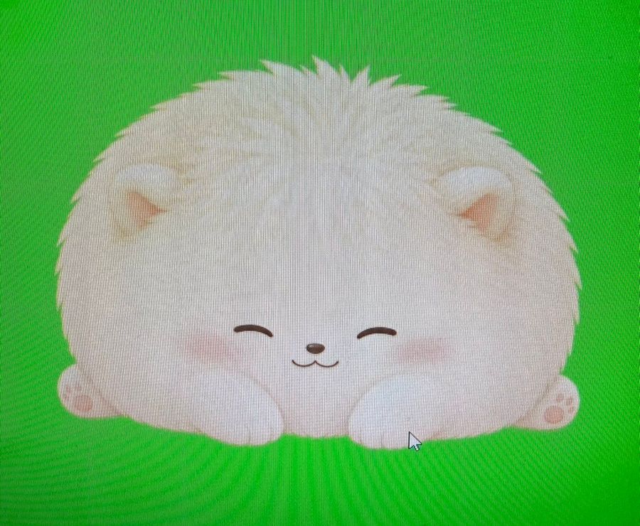 ふわふわペットの後ろ姿スプライト