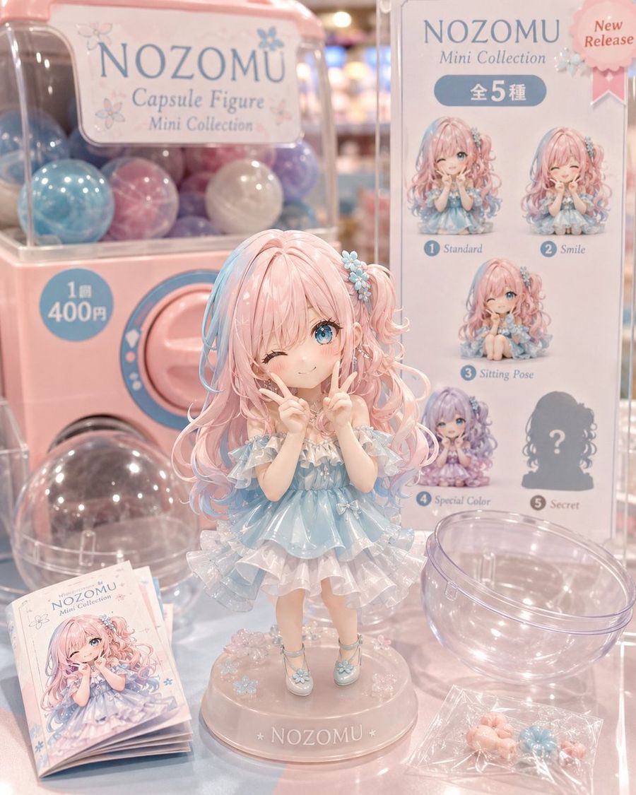 Pastel NOZOMU Capsule Figure Display