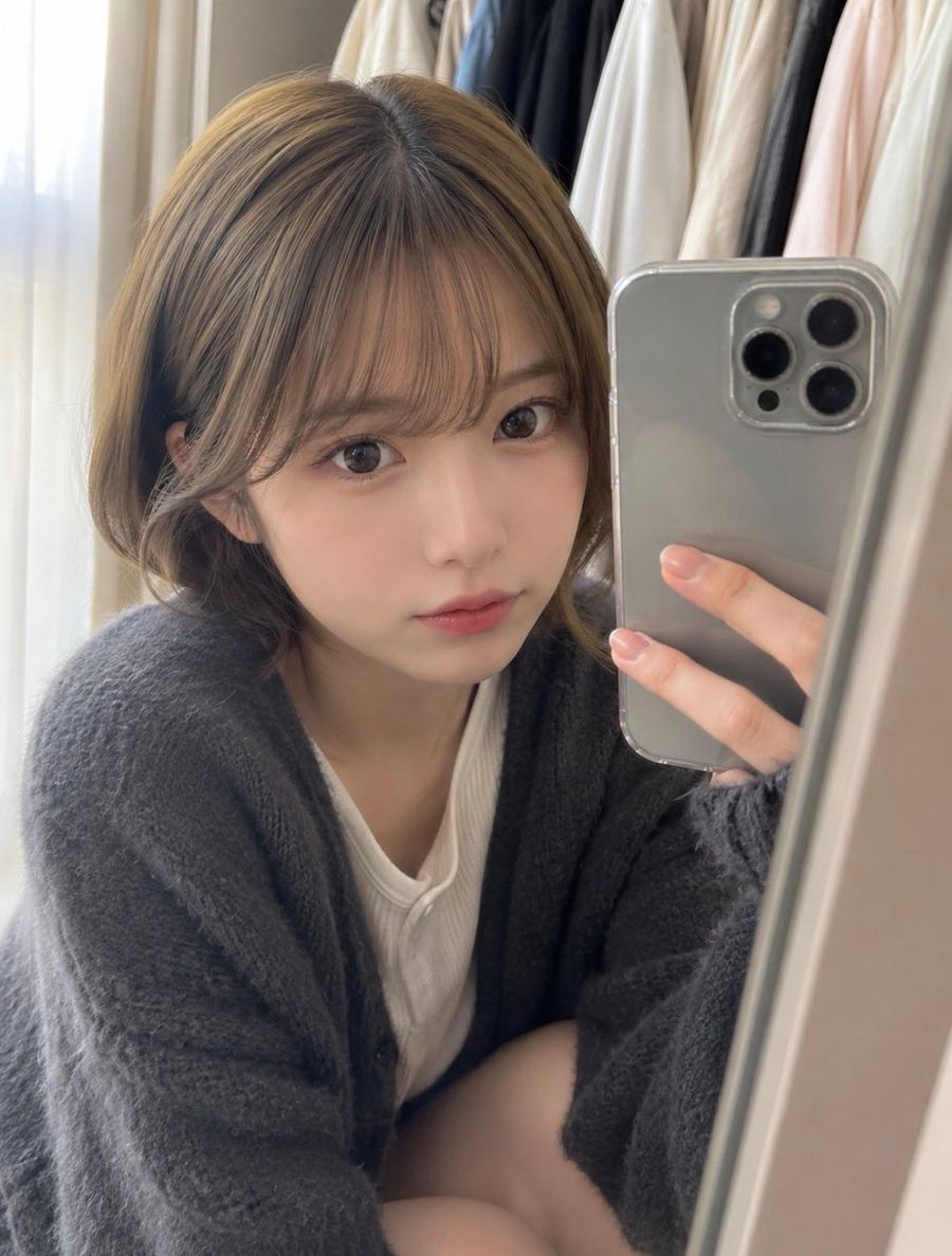 Natural Closet Mirror Selfie