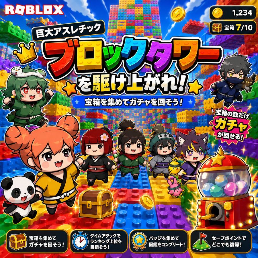 Roblox ブロックタワー サムネイル