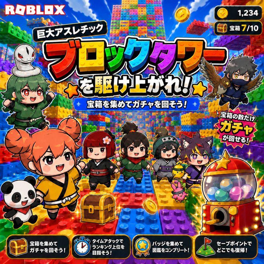 Roblox ブロックタワー サムネイル