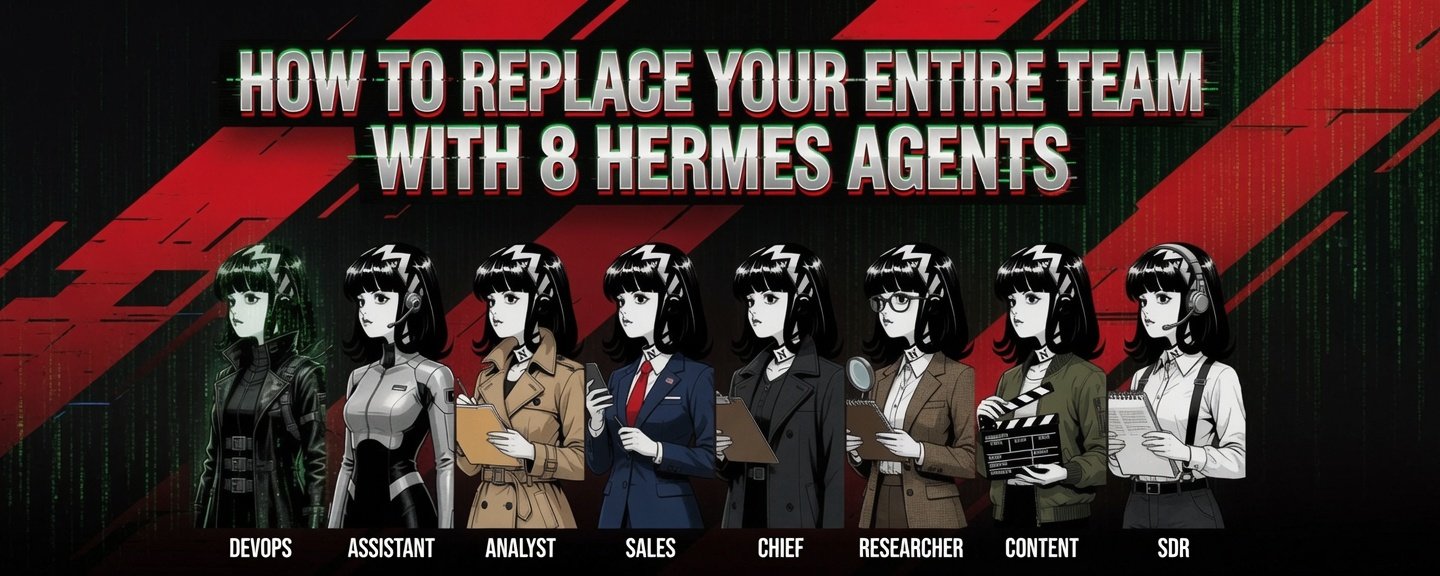 วิธีเปลี่ยนทีมงานทั้งหมดของคุณด้วย 8 เอเจนต์ Hermes