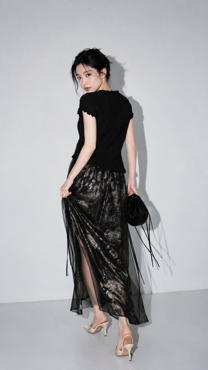 Gray Studio Fashion Portrait