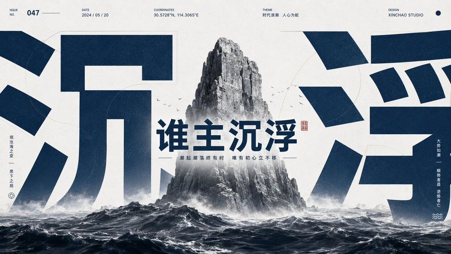 Monumental Chinese Ocean Poster