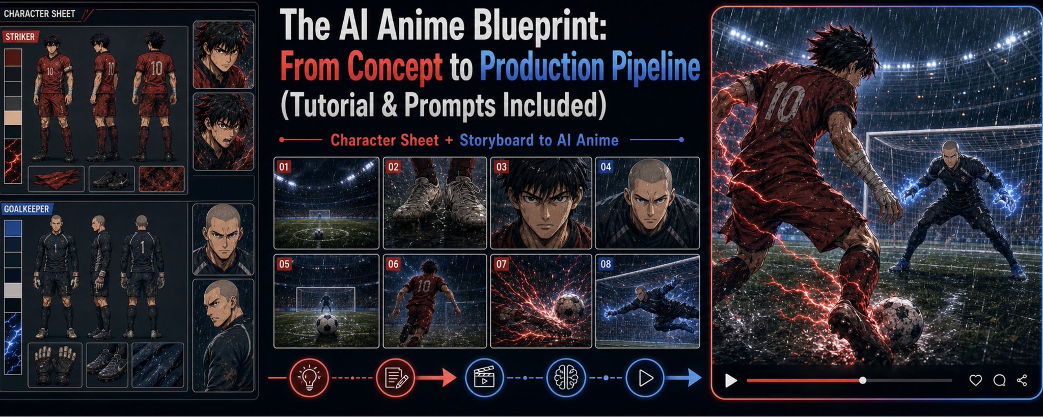 AI アニメ制作の設計図：コンセプトから制作パイプラインまで（チュートリアルとプロンプト付き）