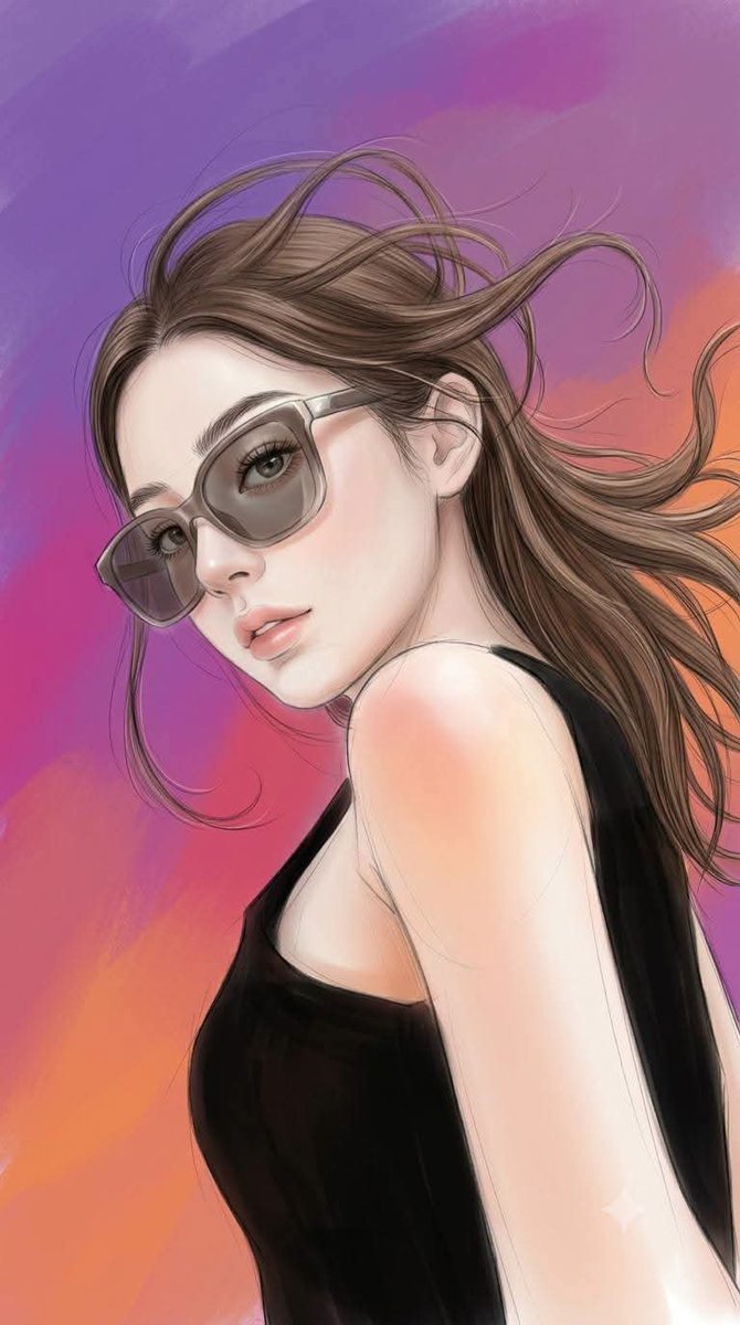 Retrato em Grafite com Estilo de Pintura Semirrealista