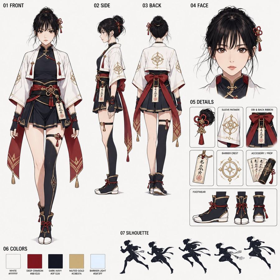 Ficha de Personagem de Fantasia Japonesa Kekkai-shi