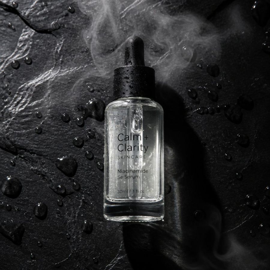 Foto editorial de produto em ardósia molhada