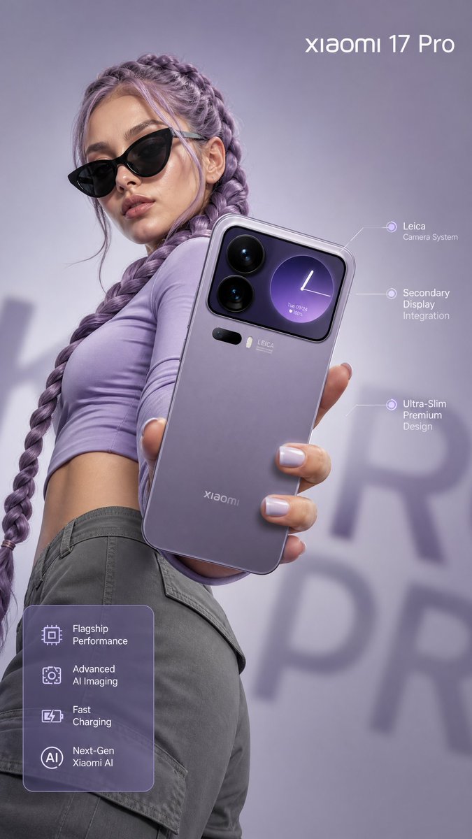 Anuncio de smartphone futurista