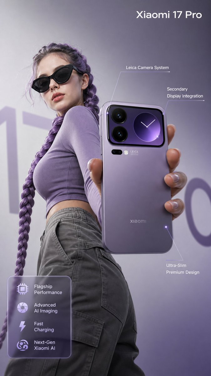 Anuncio de smartphone futurista
