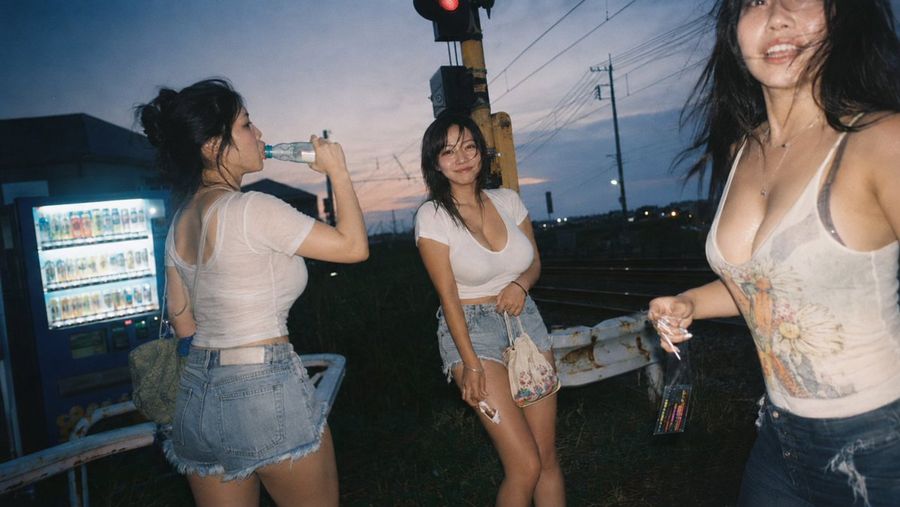 Candid Summer Railway Crossing Snapshot