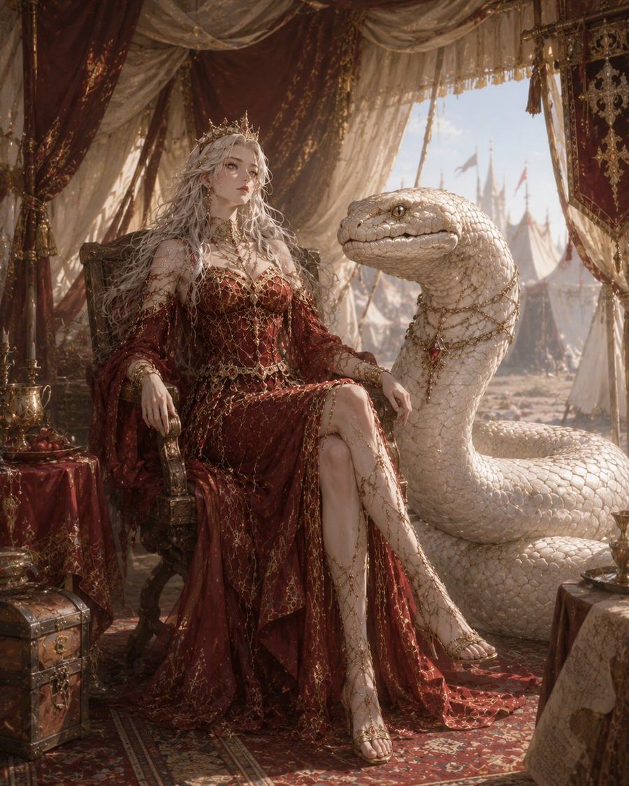 A Rainha e a Serpente Albina