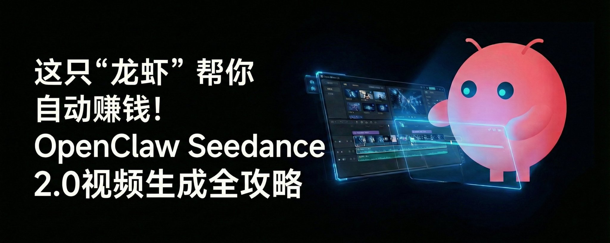 この「ロブスター」が自動収益化をサポート！ OpenClaw Seedance 2.0 動画生成ガイド