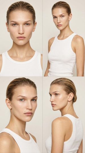 Retrato em Grade para Editorial de Moda - 1