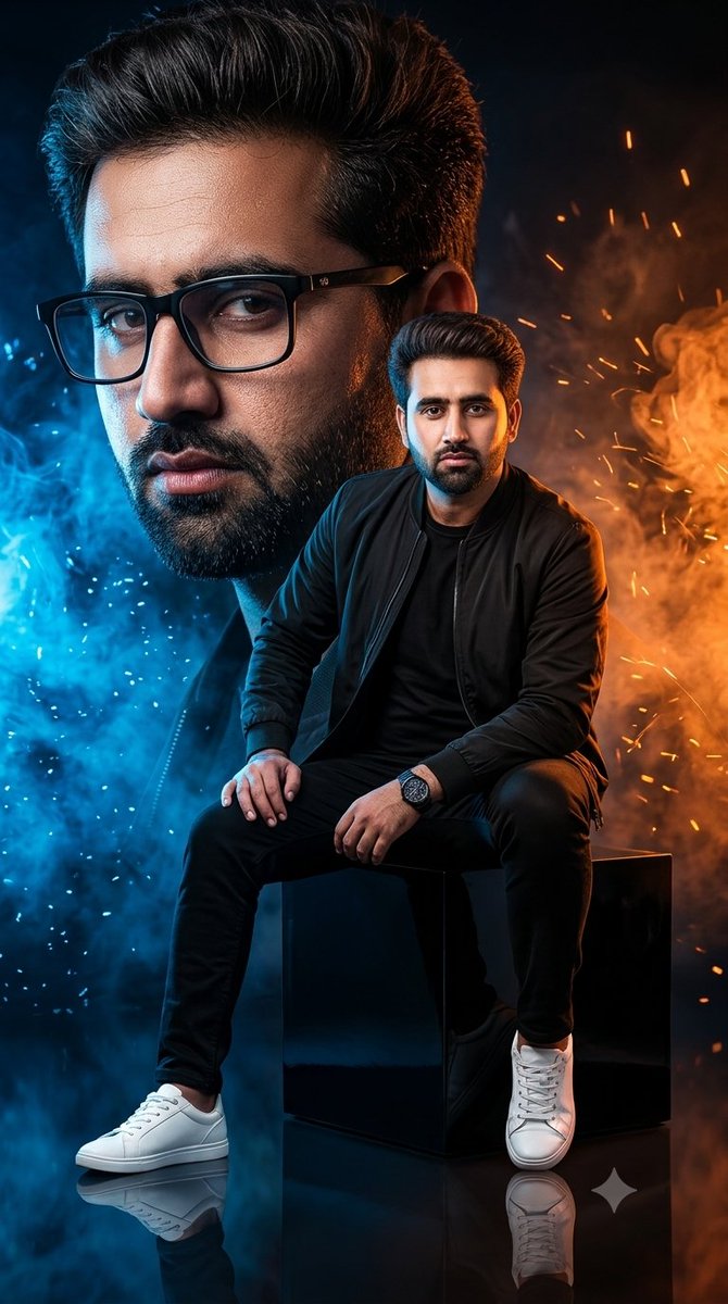 Pôster de Moda com Dupla Exposição