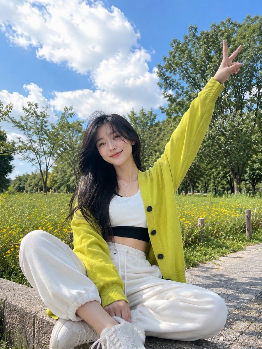 Cheerful Park Lifestyle Portrait