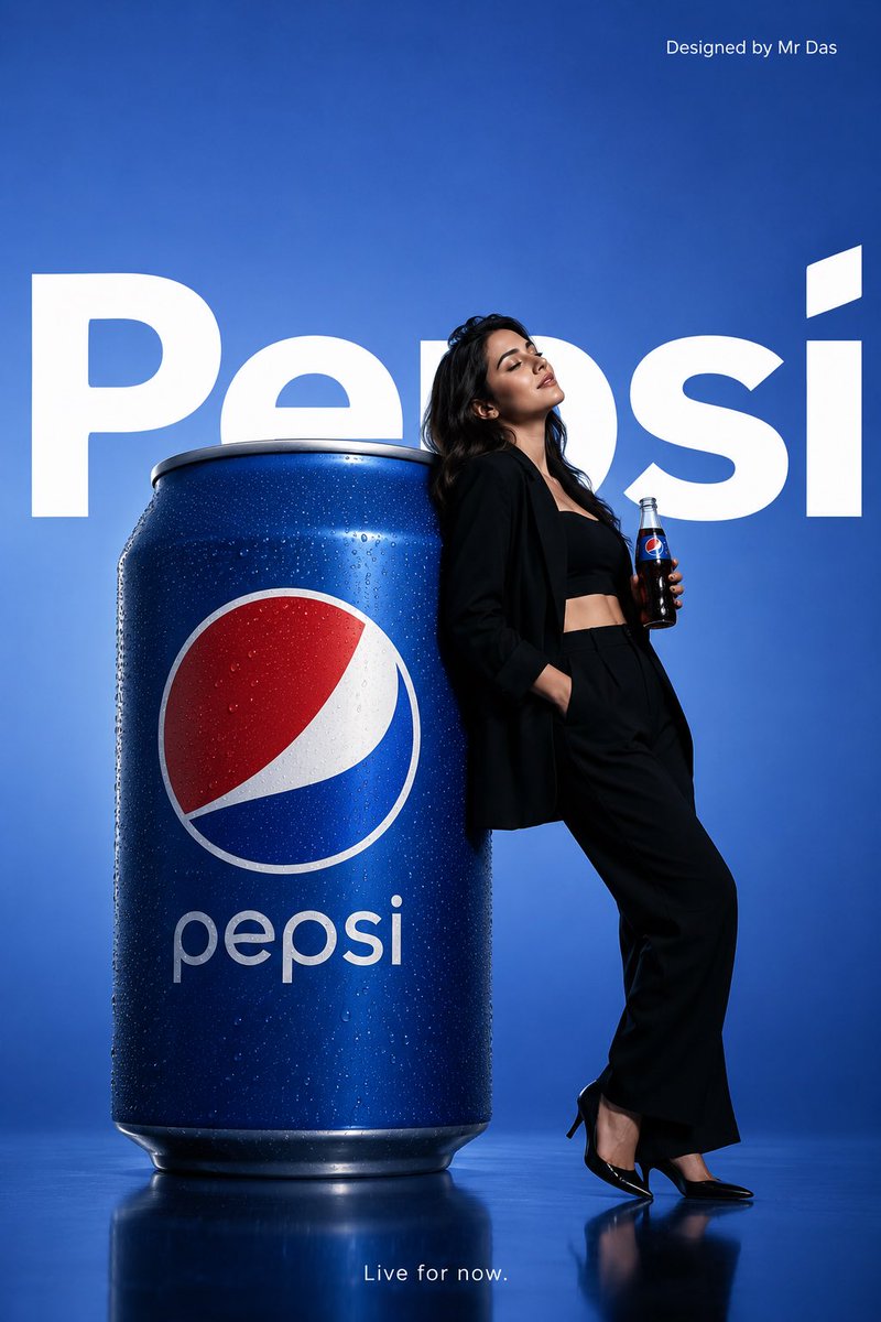 Minimalistische Pepsi-Werbung