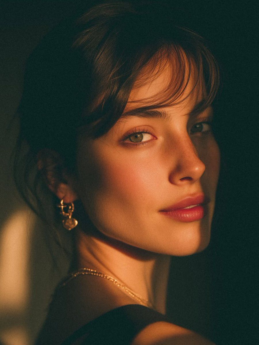 Retrato Feminino Cinematográfico na Golden Hour